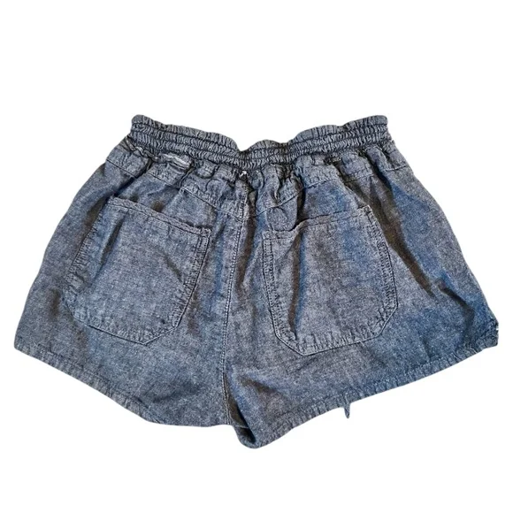 Blue Linen Shorts | Size Small - Picture 2 of 6